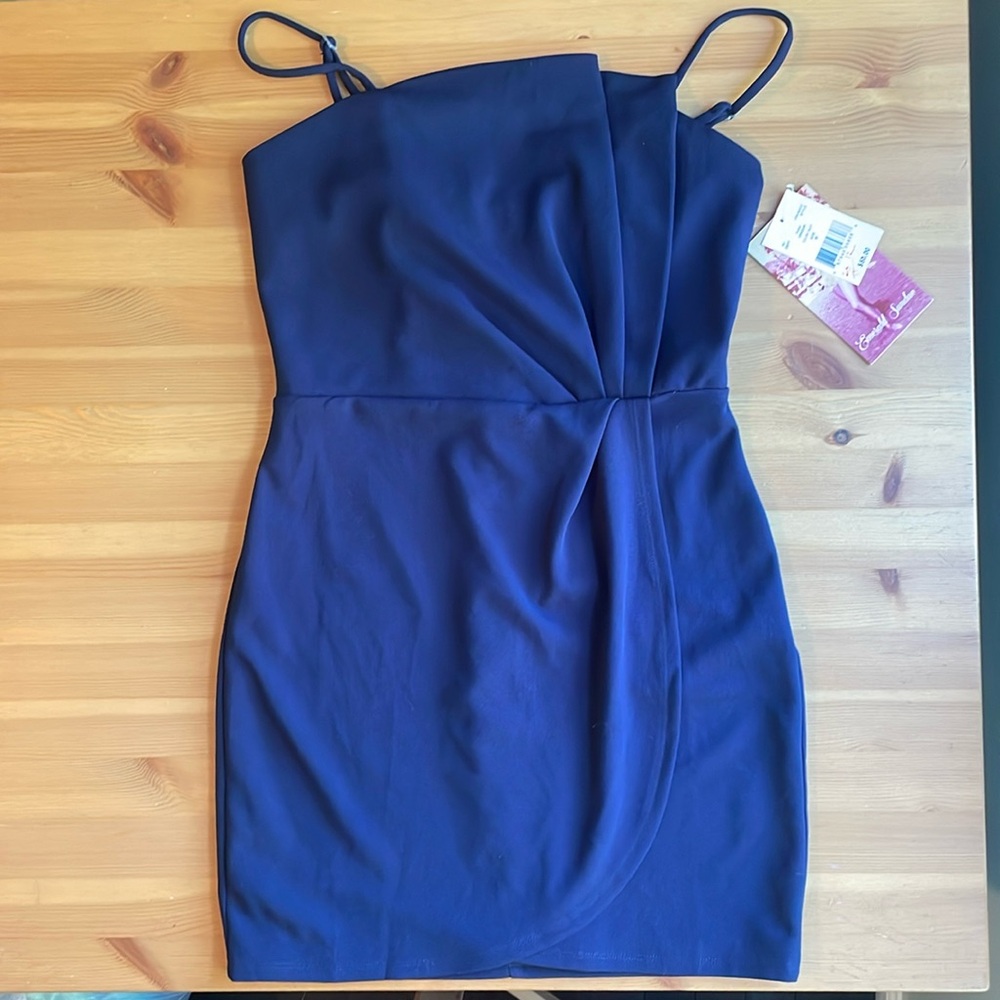 NWT Navy Blue Event Minidress Size M by Emerald Sundae